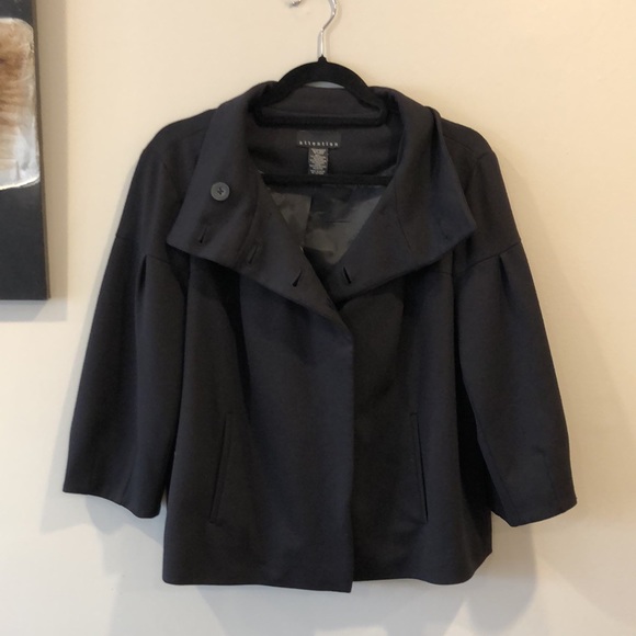 3/4 sleeve black Bolero style jacket - Picture 2 of 5